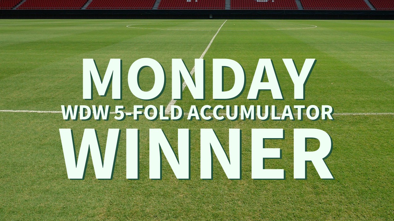 Monday 5/1 WDW 5-Fold Accumulator Lands!