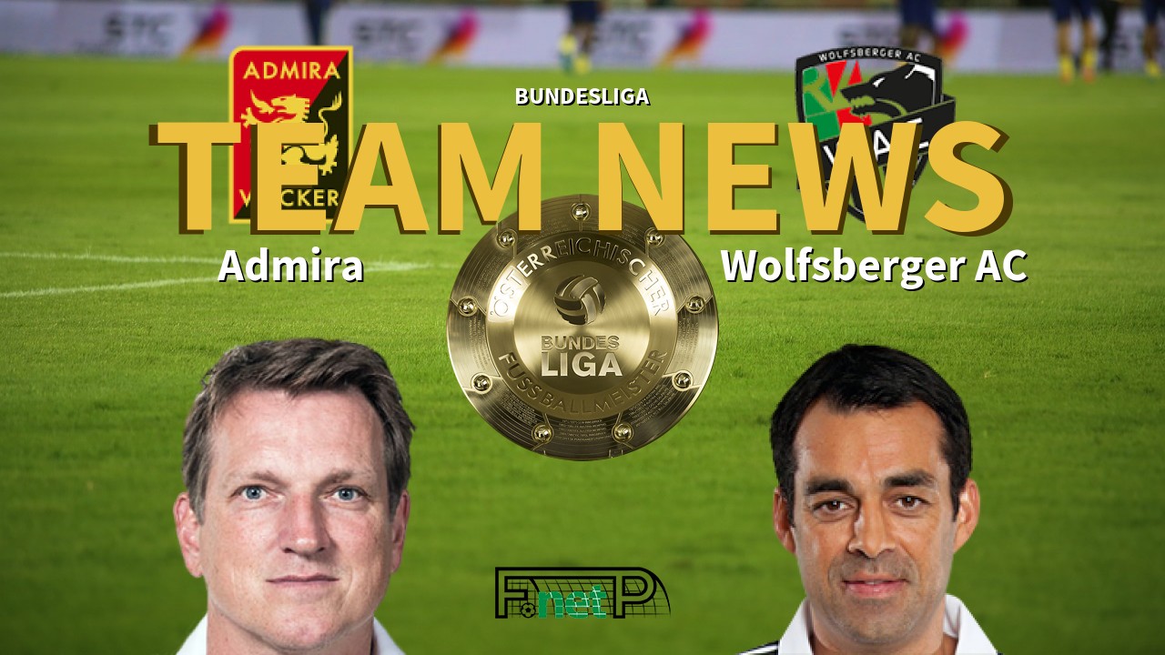 Bundesliga News: FC Trenkwalder Admira vs Wolfsberger AC Confirmed Line-ups