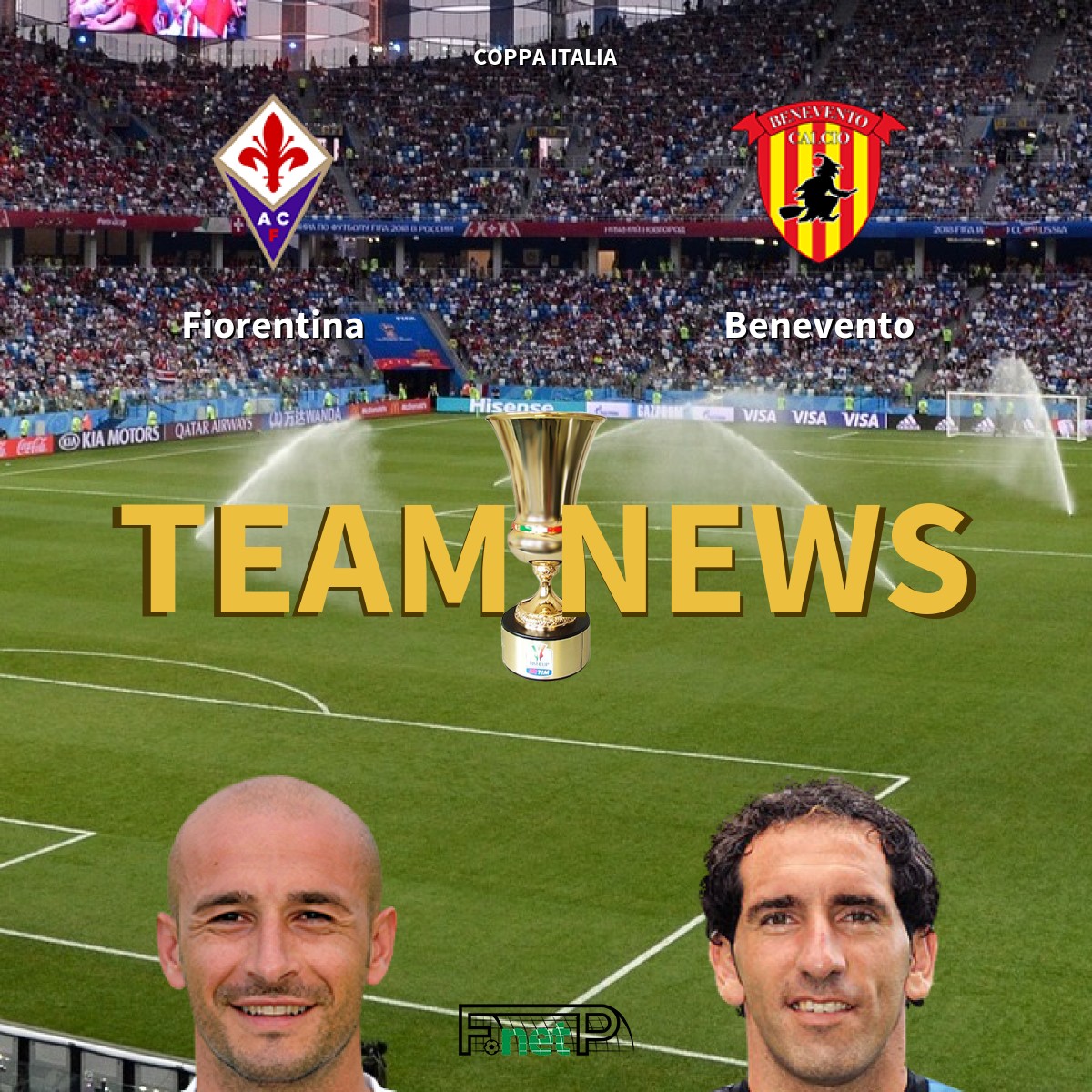 Coppa Italia News: Fiorentina vs Benevento Confirmed Line-ups