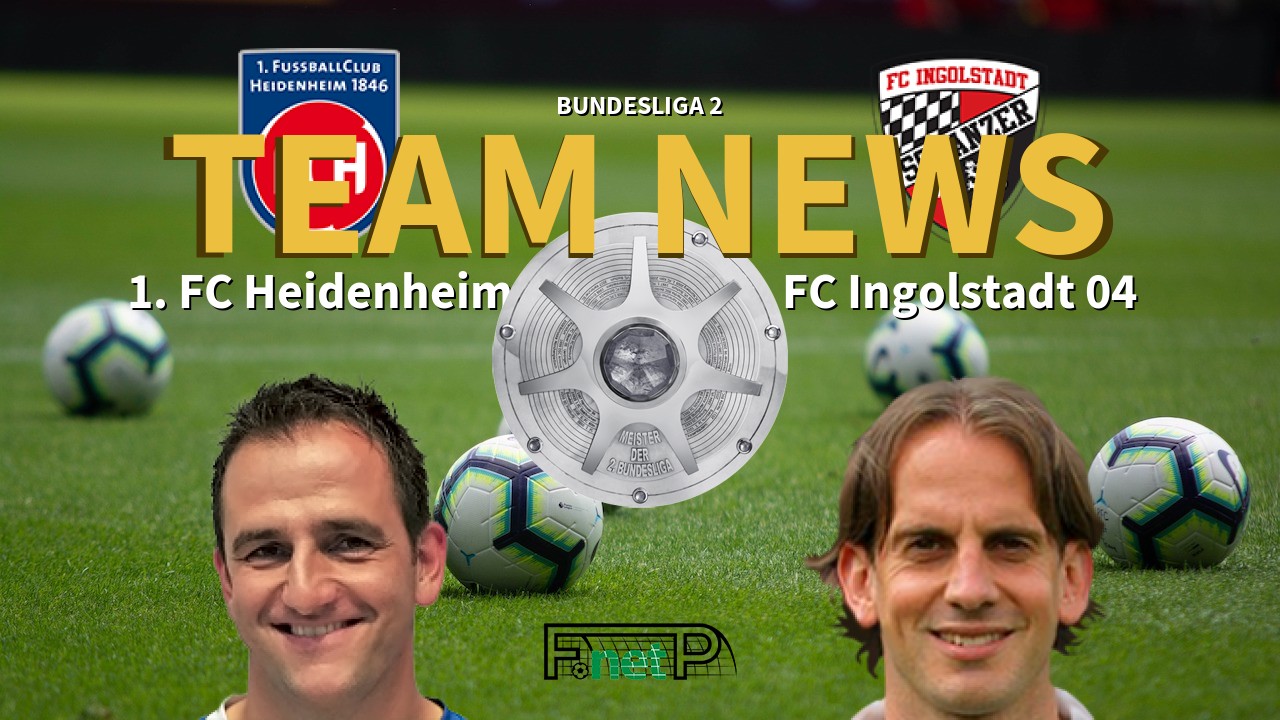 Bundesliga 2 News: Heidenheim vs Ingolstadt Confirmed Line-ups