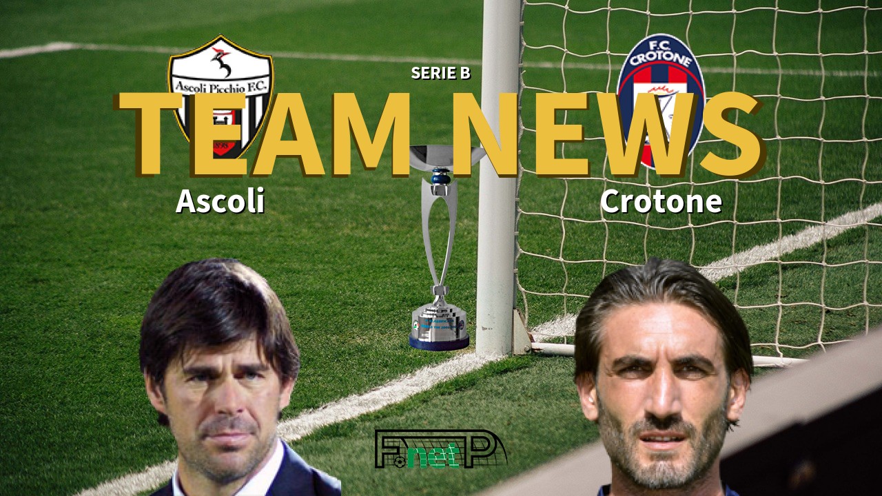 Serie B News: Ascoli vs Crotone Confirmed Line-ups