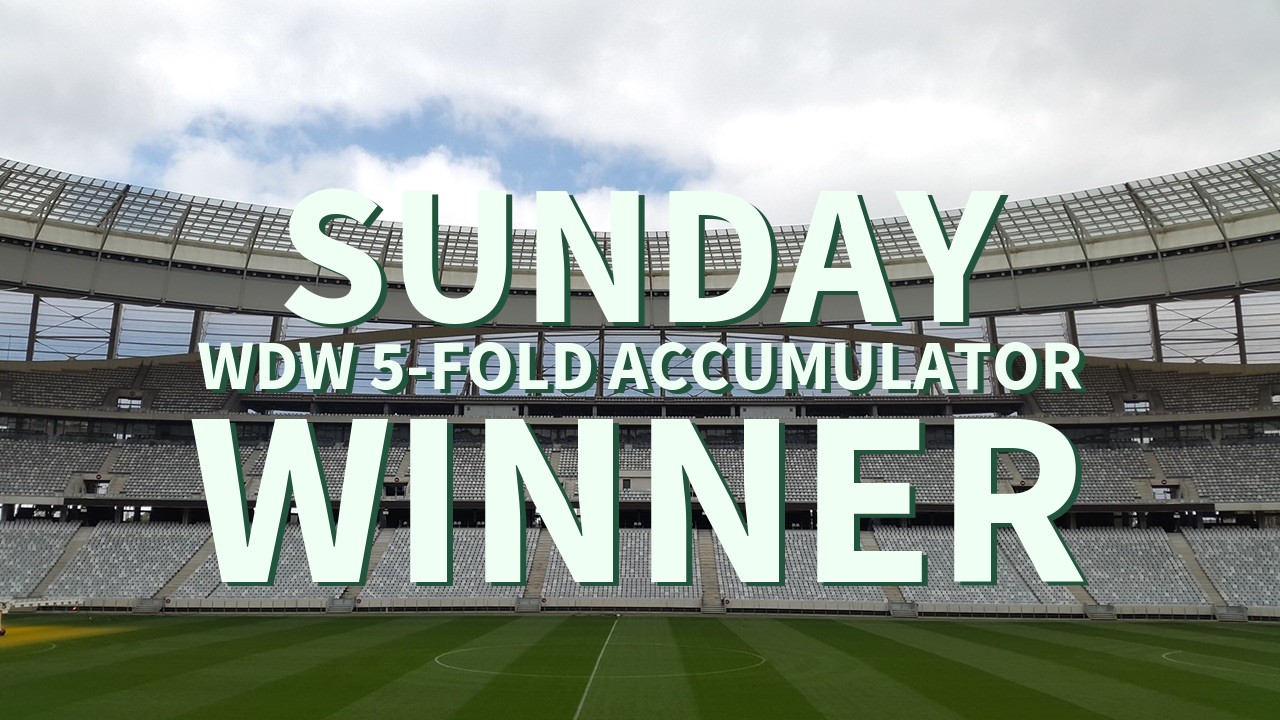 Sunday 3/1 WDW 5-Fold Accumulator Wins!