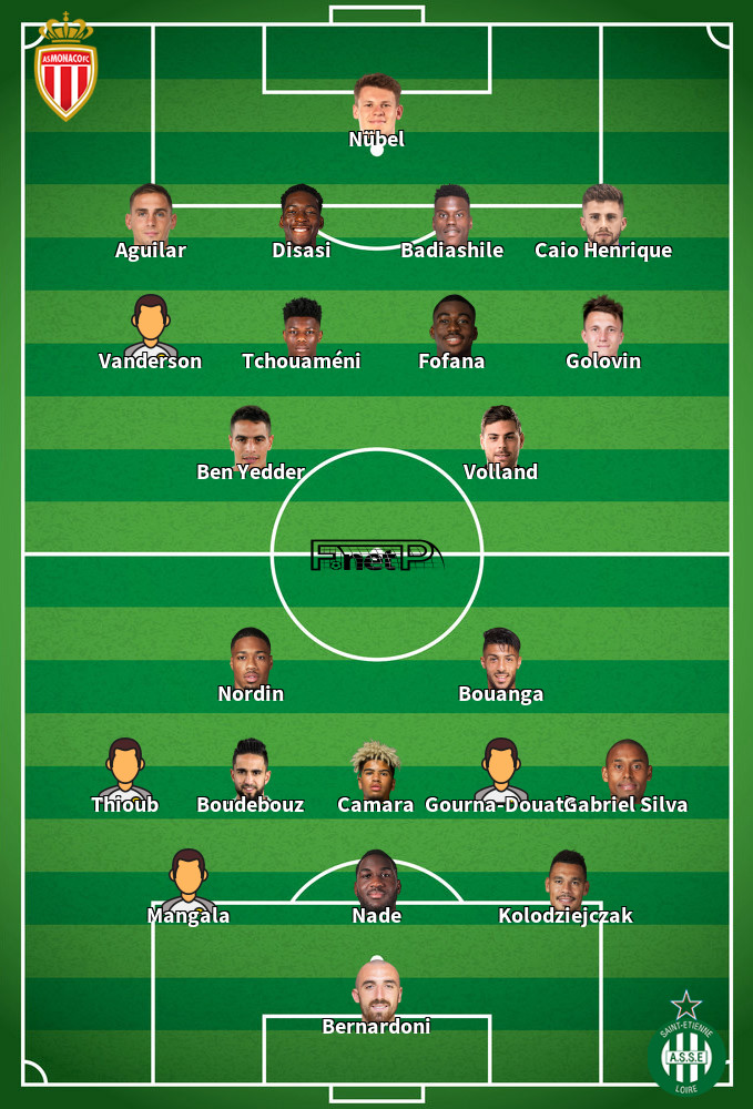 Saint-Étienne v AS Monaco FC Composition d'équipe probable 23-04-2022