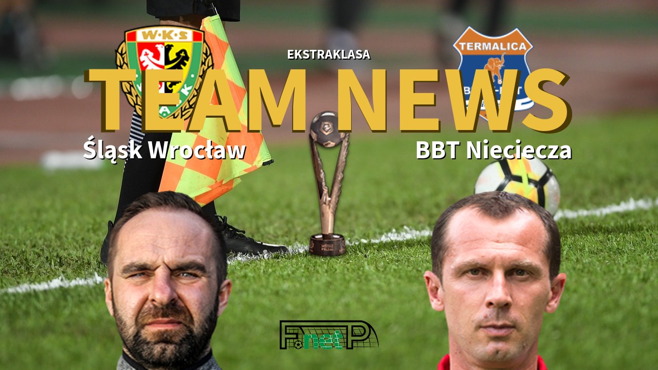 Ekstraklasa News: Śląsk Wrocław vs BBT Nieciecza Confirmed Line-ups
