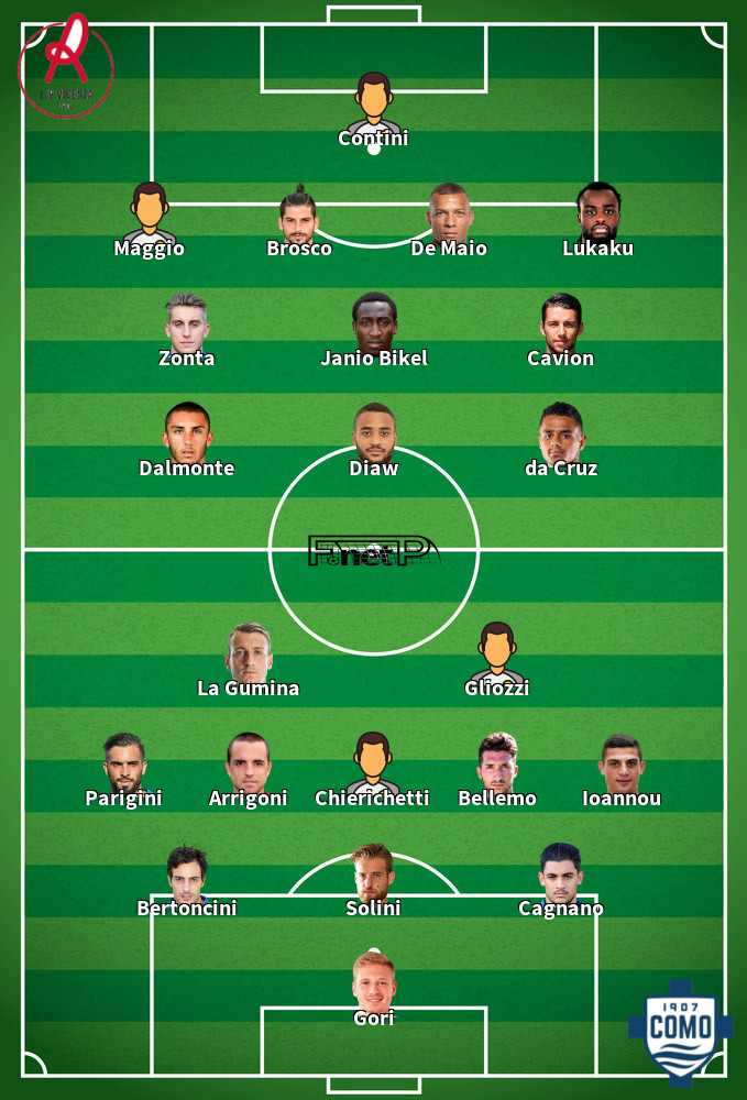 Como v Vicenza Composition d'équipe probable 25-04-2022