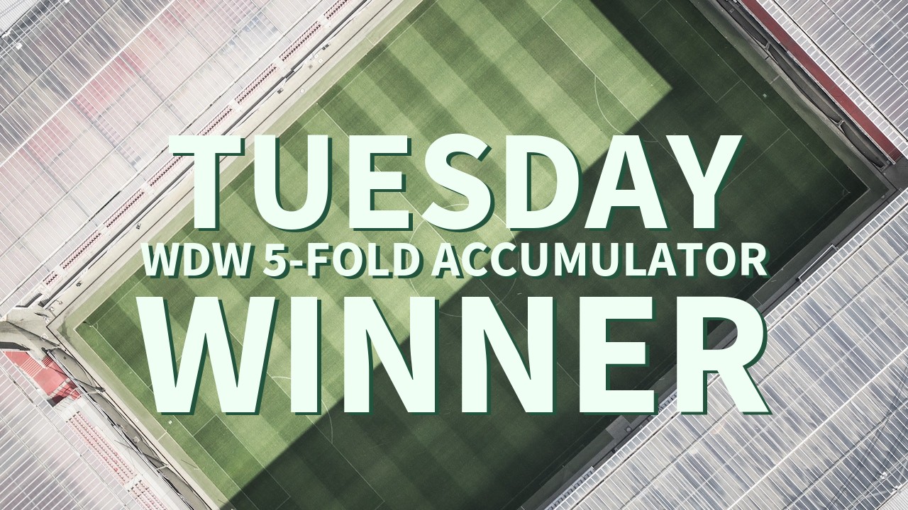 Tuesday 4/1 WDW 5-Fold Accumulator Comes In!