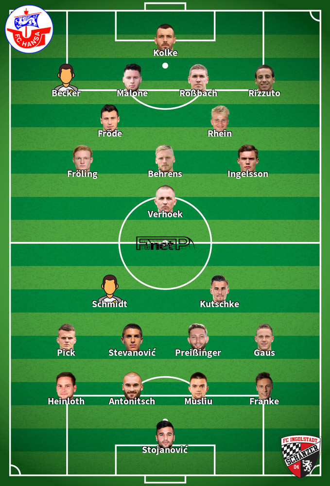 Ingolstadt v Hansa Rostock Composition d'équipe probable 07-05-2022