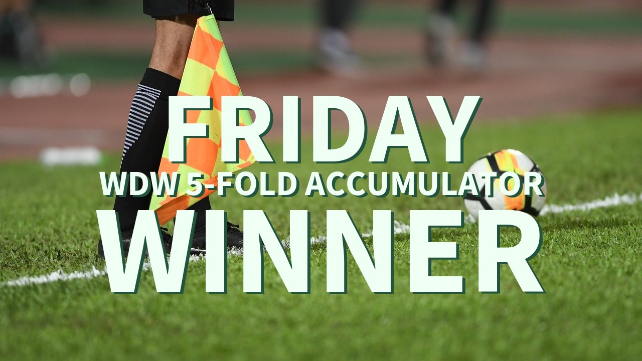 Friday 1/1 WDW 5-Fold Accumulator Lands!