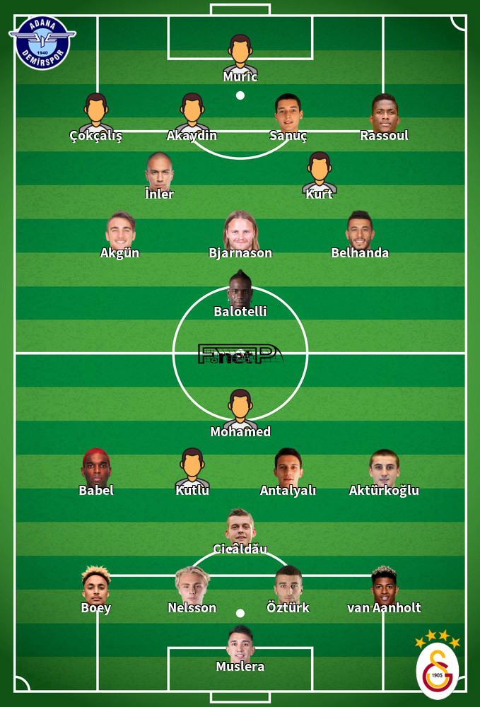 Galatasaray v Adana Demirspor Prováveis escalações 16-05-2022