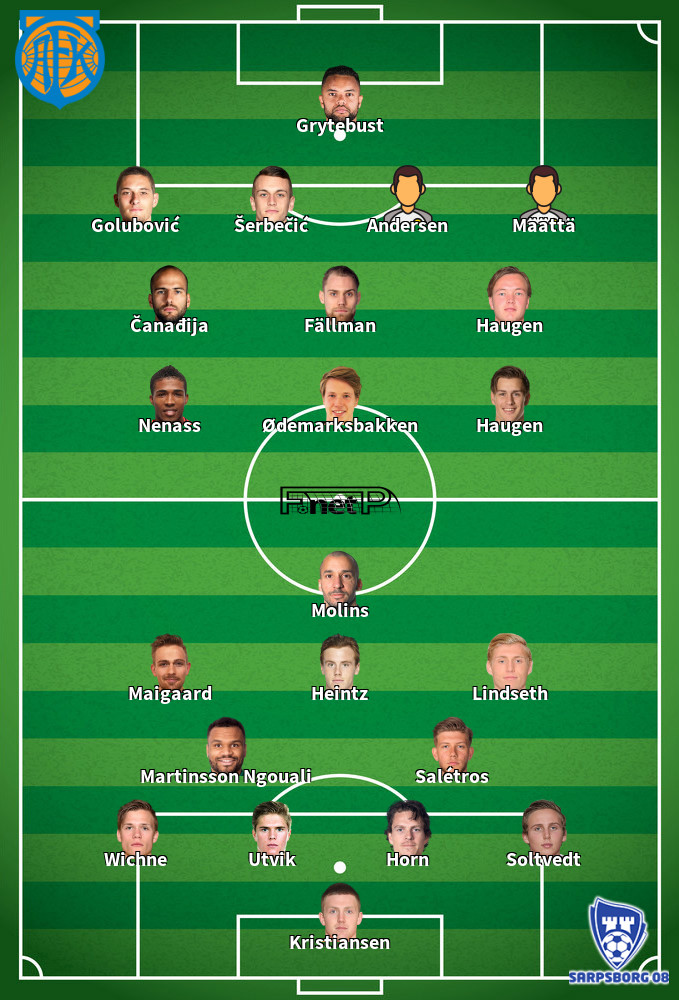 Sarpsborg 08 v Aalesunds FK Predicted Lineups 22-05-2022