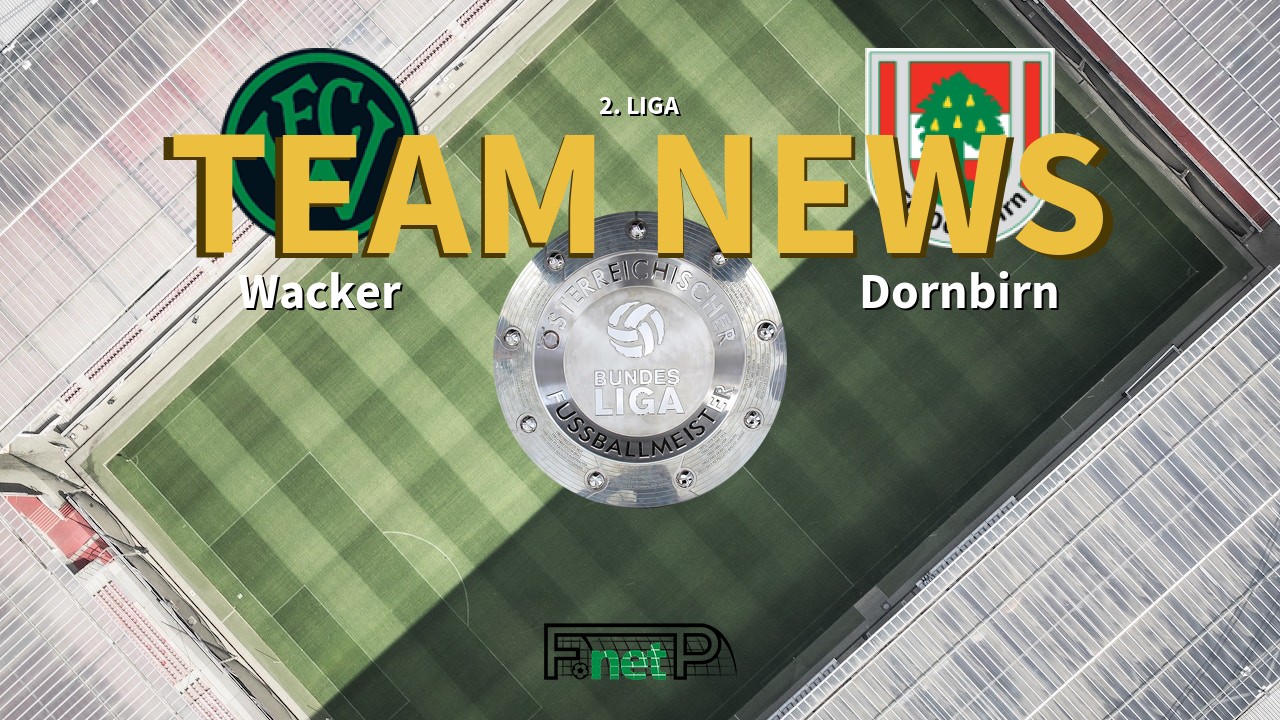2. Liga News: Wacker Innsbruck vs Dornbirn Confirmed Line-ups