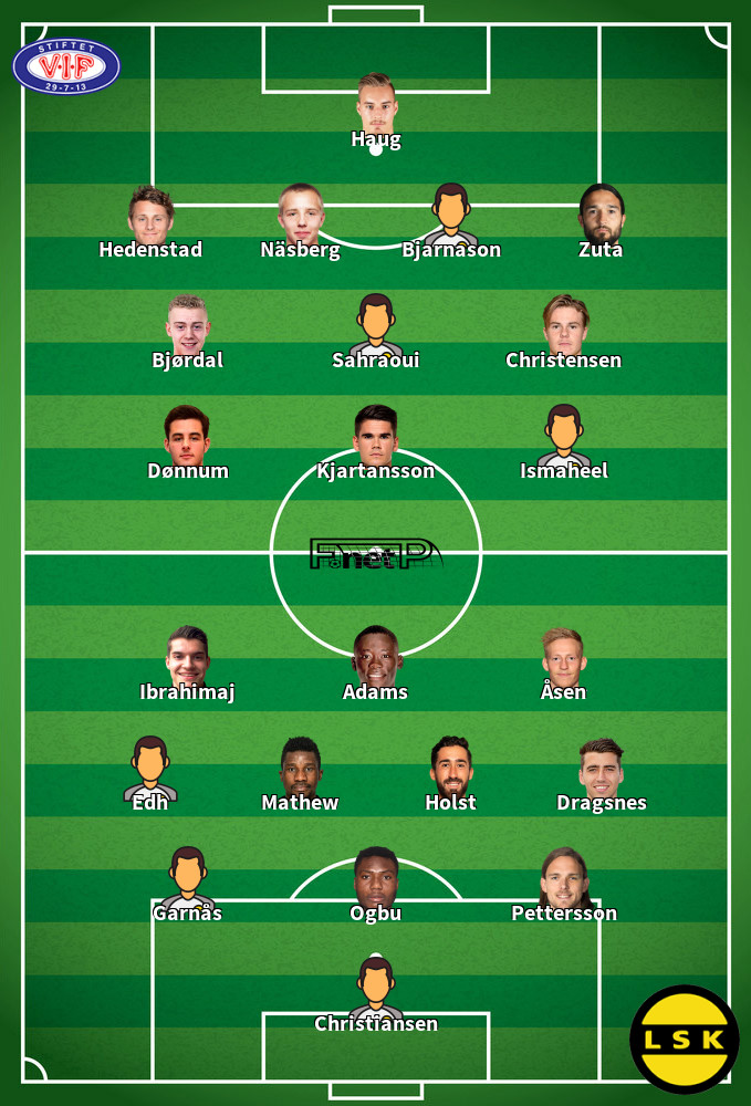 Lillestrøm SK v Vålerenga Predicted Lineups 25-05-2022