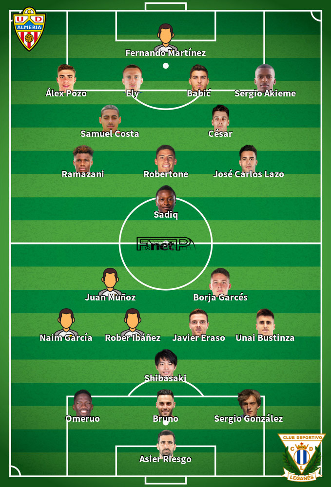 Leganés v UD Almería Predicted Lineups 29-05-2022