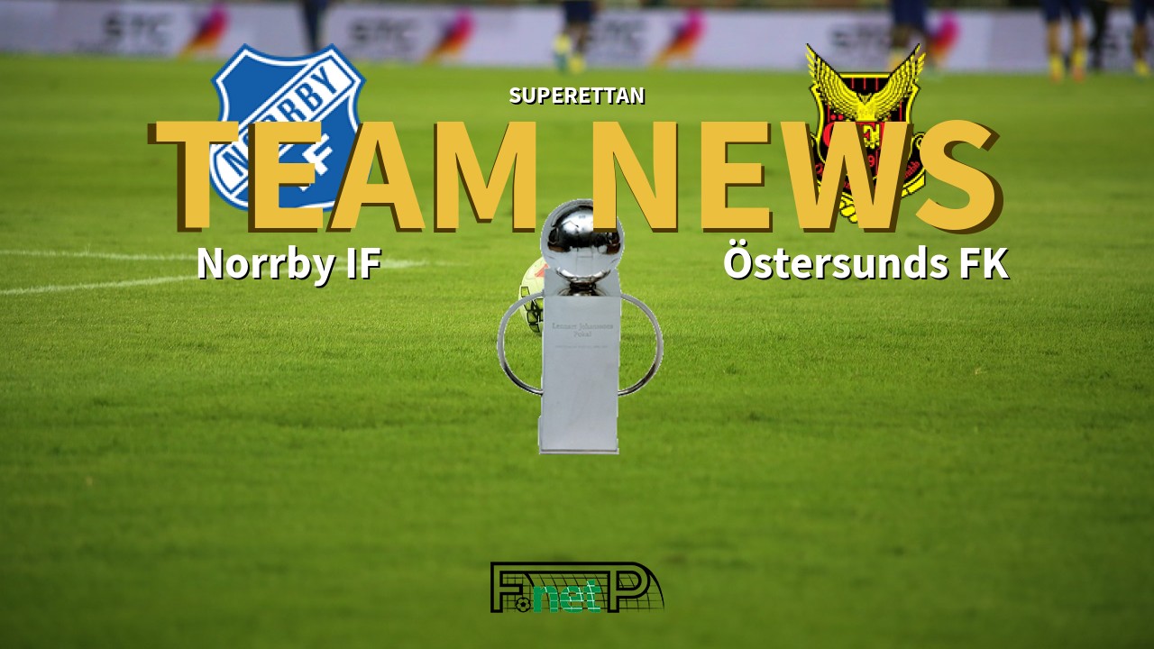 Superettan News: Norrby IF vs Östersunds FK Confirmed Line-ups