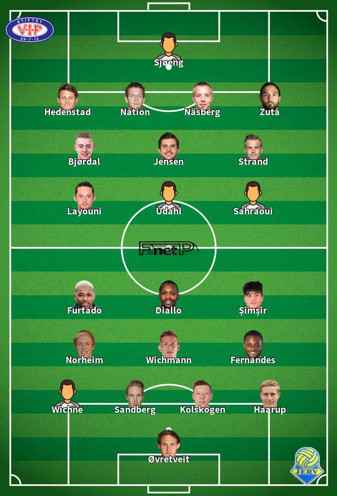 Jerv v Vålerenga Predicted Lineups 30-07-2022