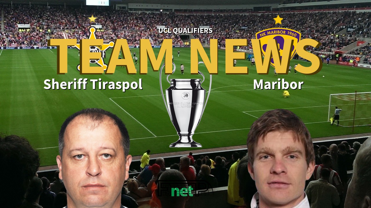 UCL Qualifiers News: Sheriff Tiraspol vs Maribor Confirmed Line-ups