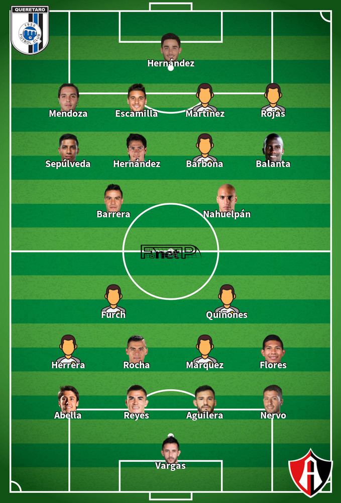 Atlas v Querétaro FC Predicted Lineups 05-08-2022