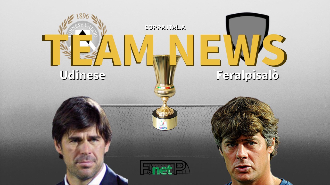 Coppa Italia News: Udinese vs Feralpisalò Confirmed Line-ups