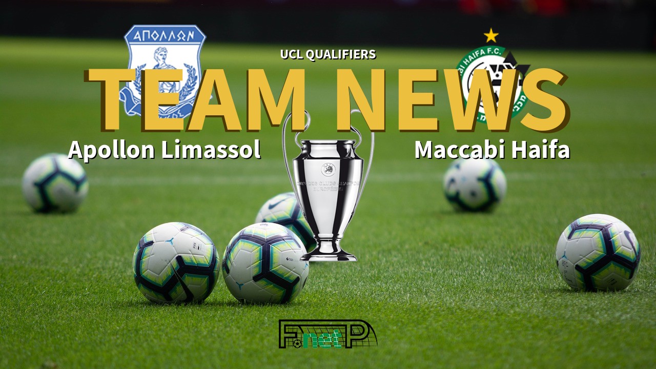 UCL Qualifiers News: Apollon Limassol vs Maccabi Haifa Confirmed Line-ups