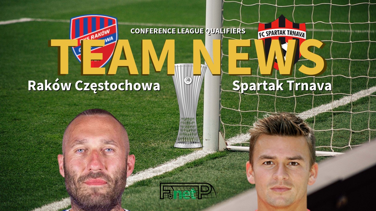 Conference League Qualifiers News: Raków Częstochowa vs Spartak Trnava Confirmed Line-ups