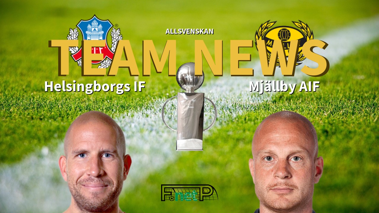 Allsvenskan News: Helsingborgs IF vs Mjällby AIF Confirmed Line-ups