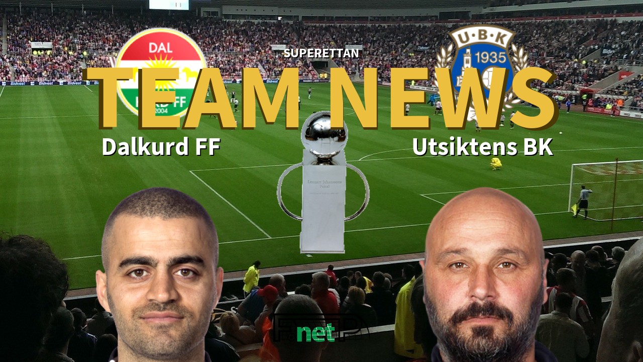 Superettan News: Dalkurd FF vs Utsiktens BK Confirmed Line-ups
