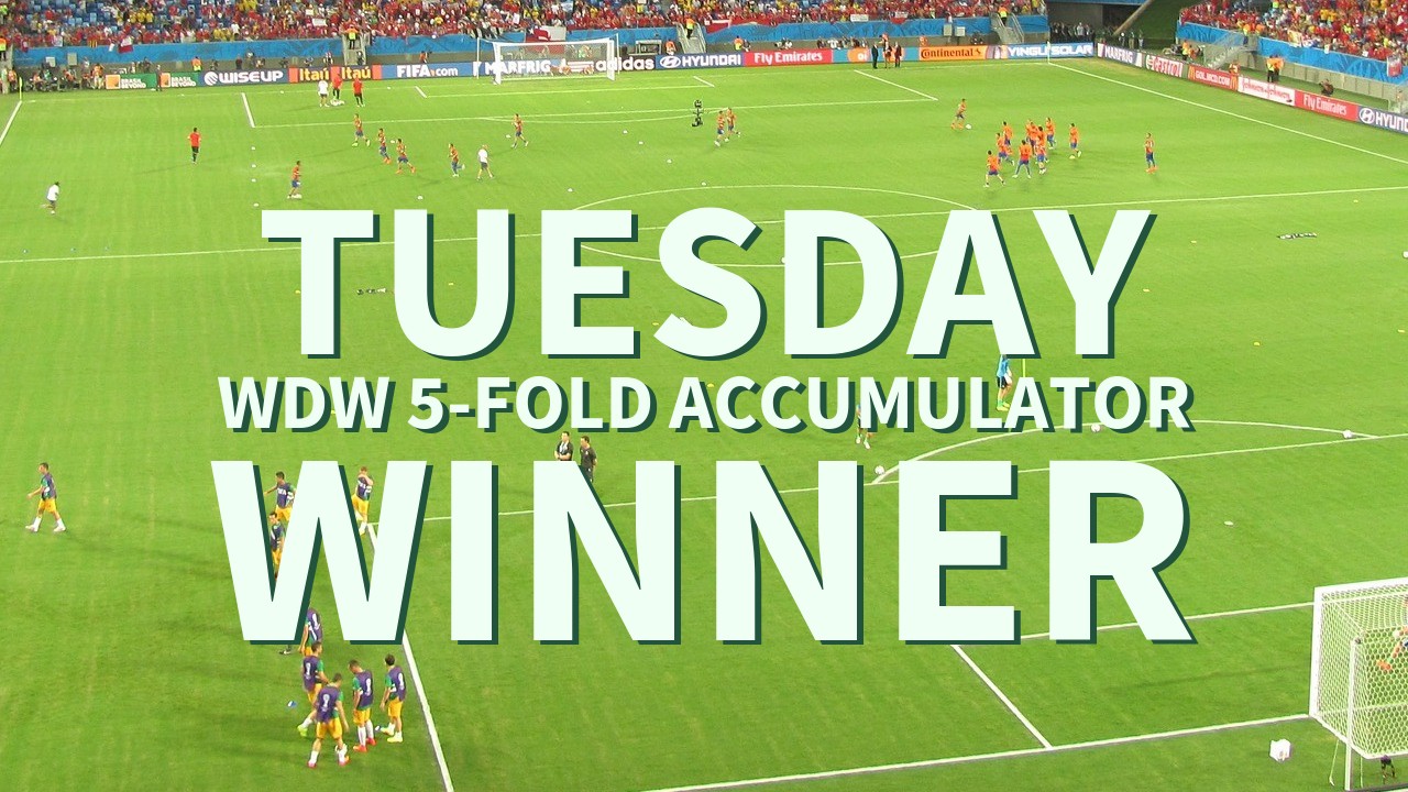 Tuesday 2/1 WDW 5-Fold Accumulator Lands!