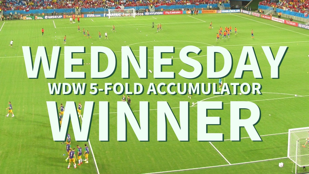 Wednesday 3/1 WDW 5-Fold Accumulator Lands!