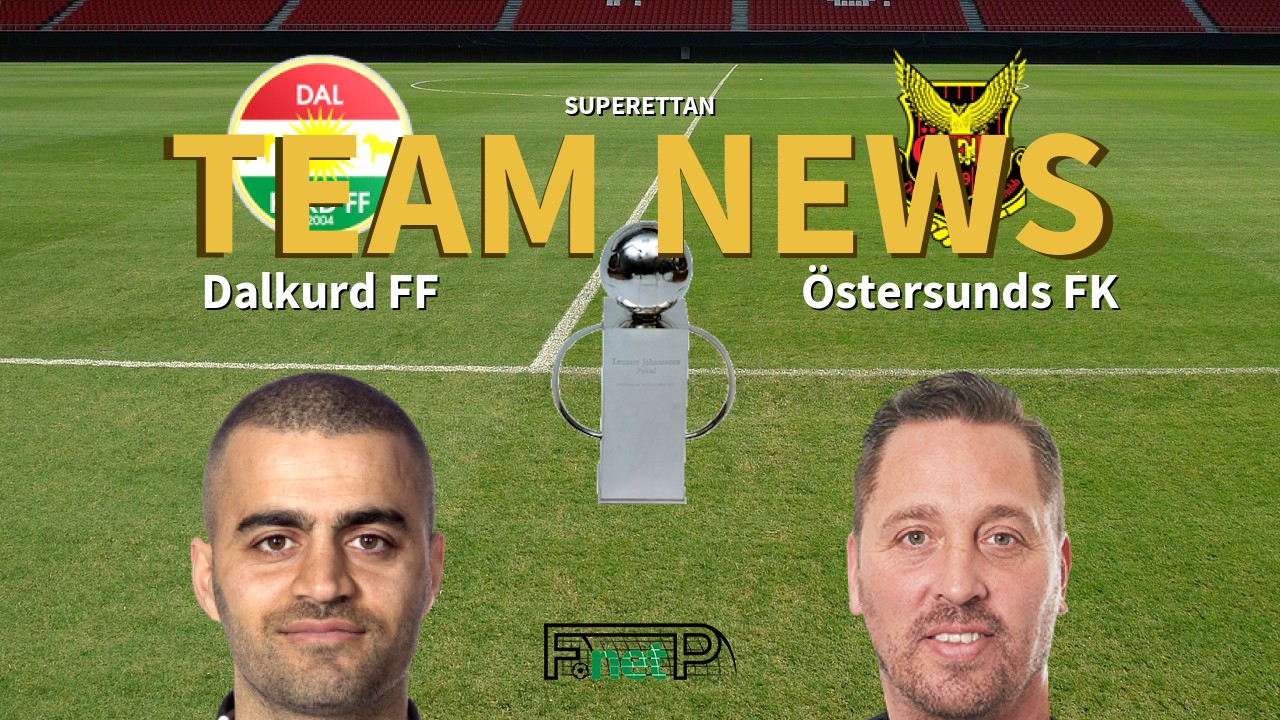 Superettan News: Dalkurd FF vs Östersunds FK Confirmed Line-ups