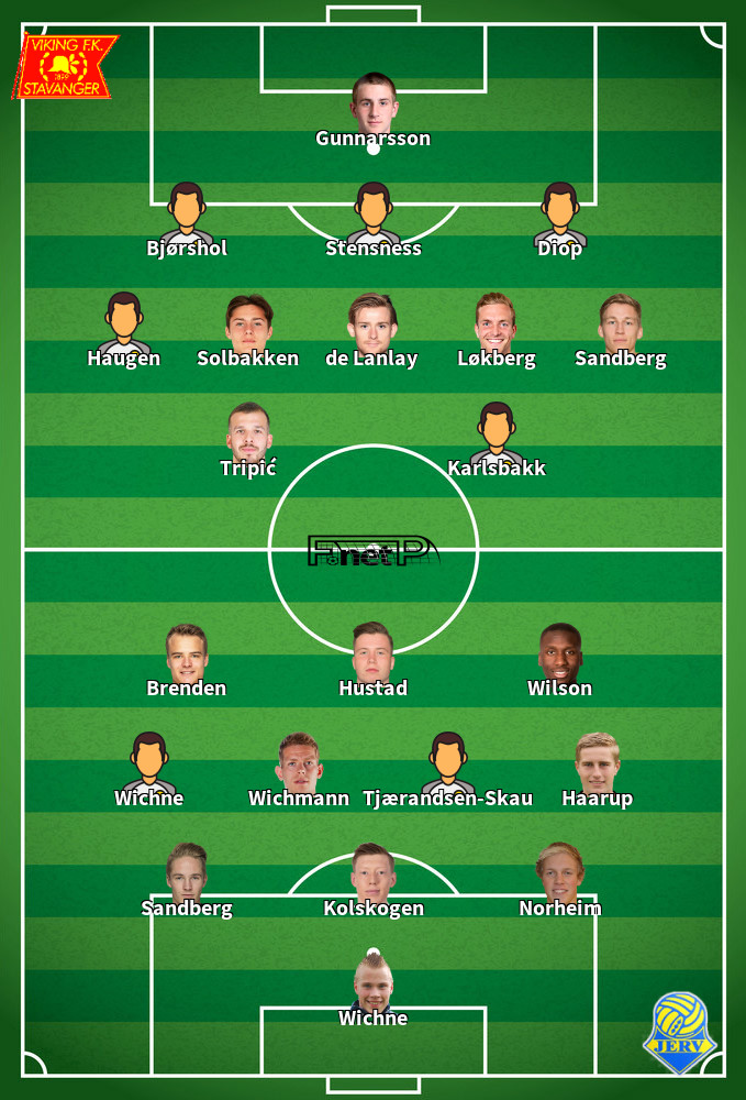 Jerv v Viking FK Predicted Lineups 23-10-2022