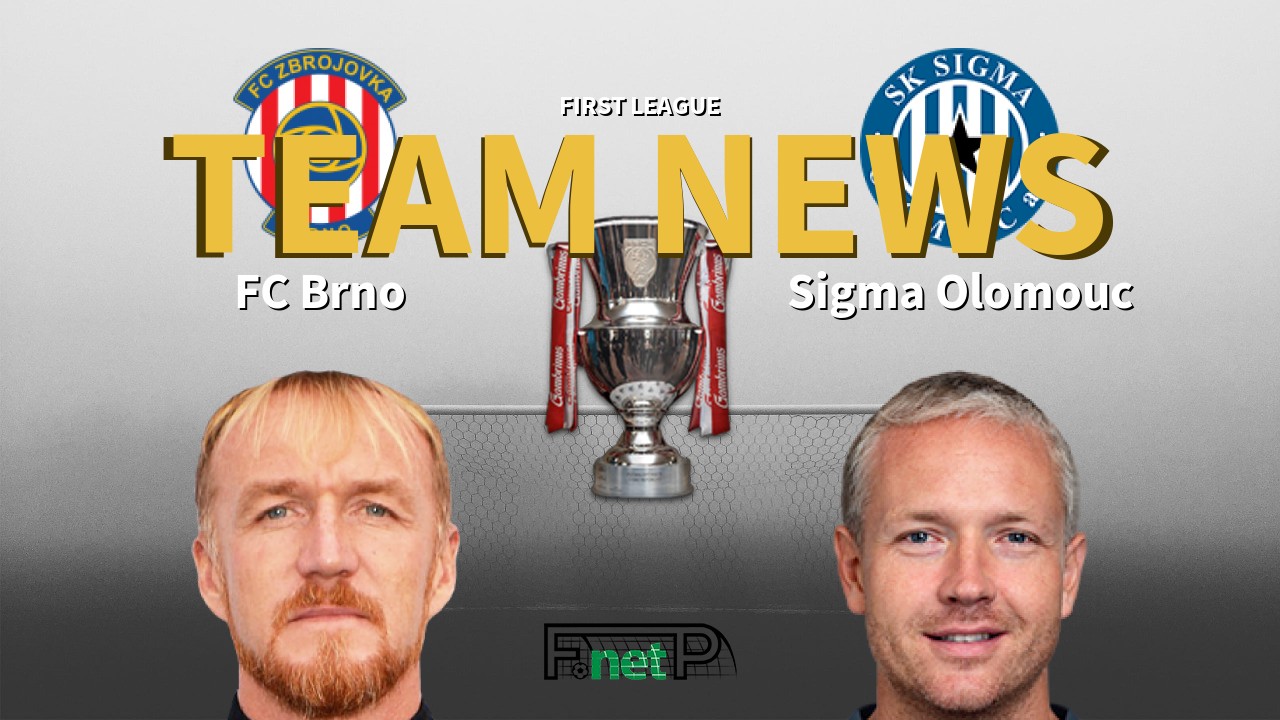 First League News: FC Brno vs Sigma Olomouc Confirmed Line-ups