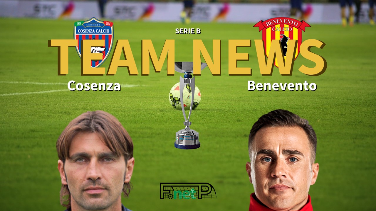 Serie B News: Cosenza vs Benevento Confirmed Line-ups
