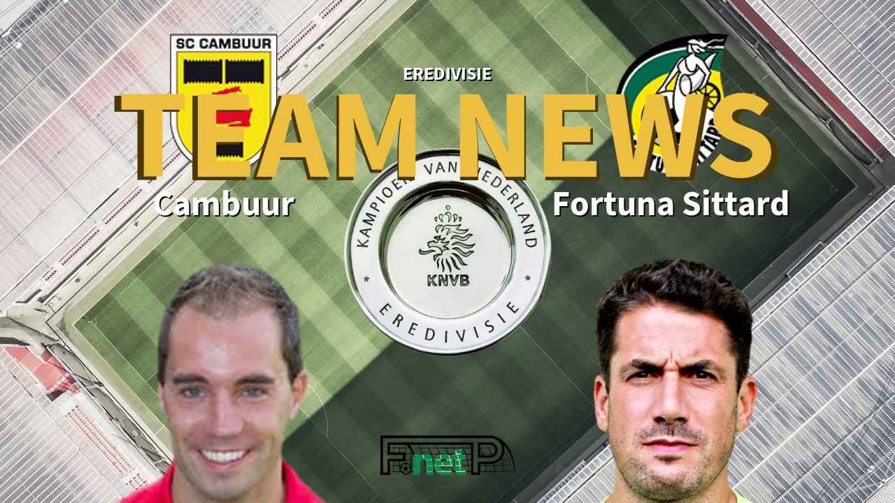 Eredivisie News: SC Cambuur vs Fortuna Sittard Confirmed Line-ups