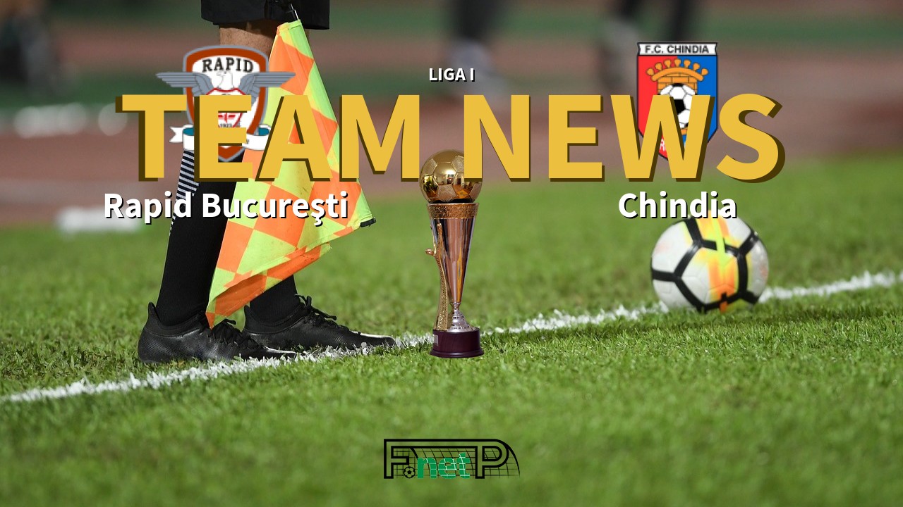 Liga I News: Rapid Bucharest vs Chindia Târgoviște Confirmed Line-ups
