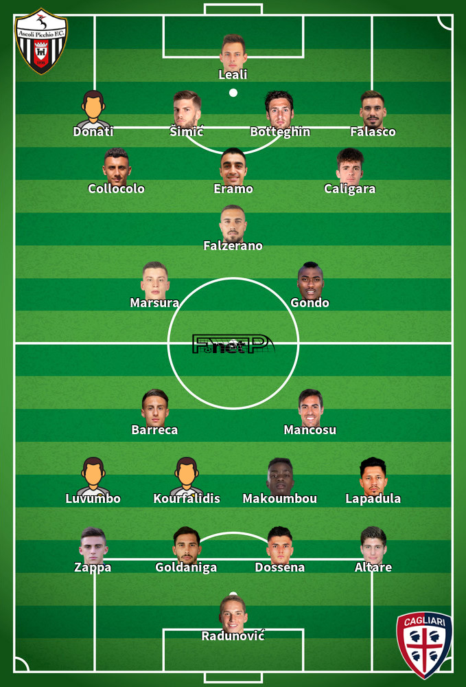 Cagliari v Ascoli Mögliche Aufstellungen 10-03-2023