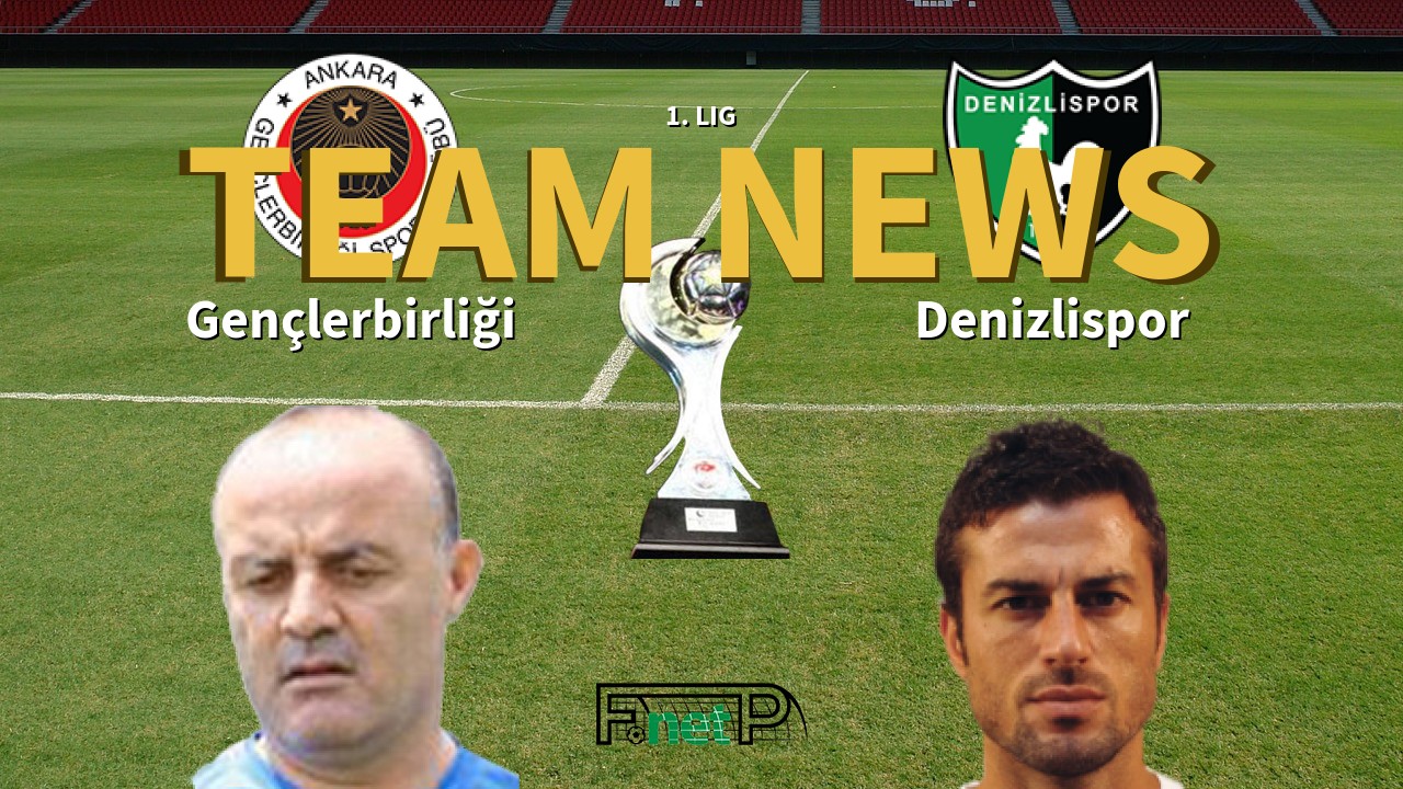 1. Lig News: Gençlerbirliği vs Denizlispor Confirmed Line-ups
