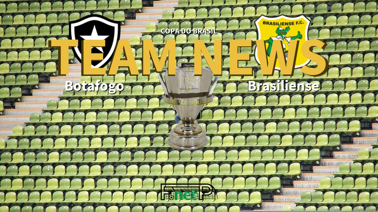 Copa do Brasil News: Botafogo vs Brasiliense Confirmed Line-ups