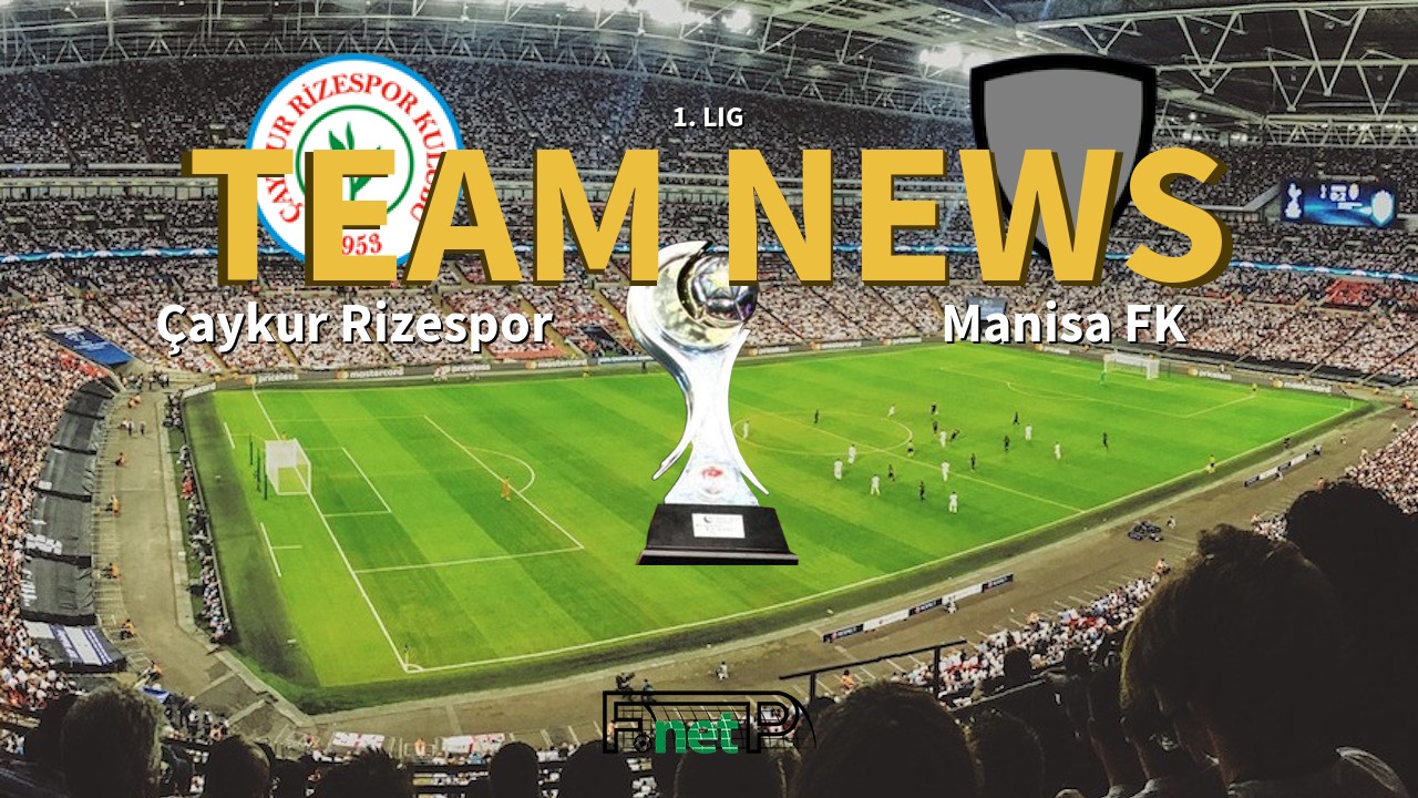 1. Lig News: Çaykur Rizespor vs Manisa FK Confirmed Line-ups