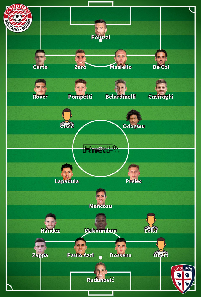 Cagliari v Südtirol-Alto Adige Composition d'équipe probable 01-04-2023