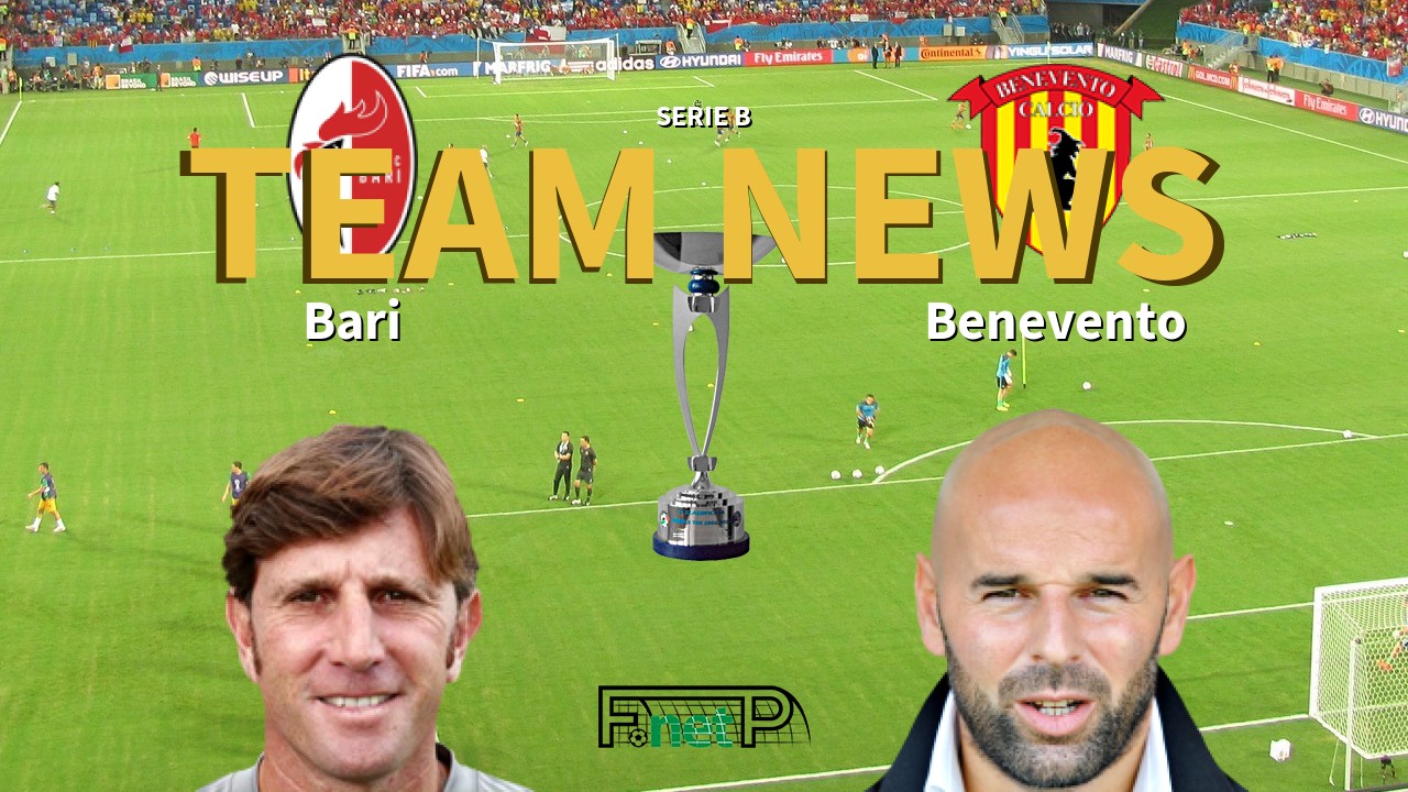 Serie B News: AS Bari vs Benevento Confirmed Line-ups