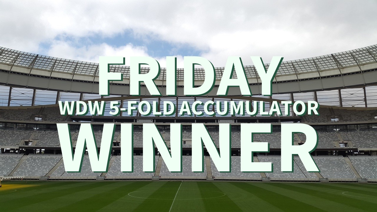 Friday 2/1 WDW 5-Fold Accumulator Lands!