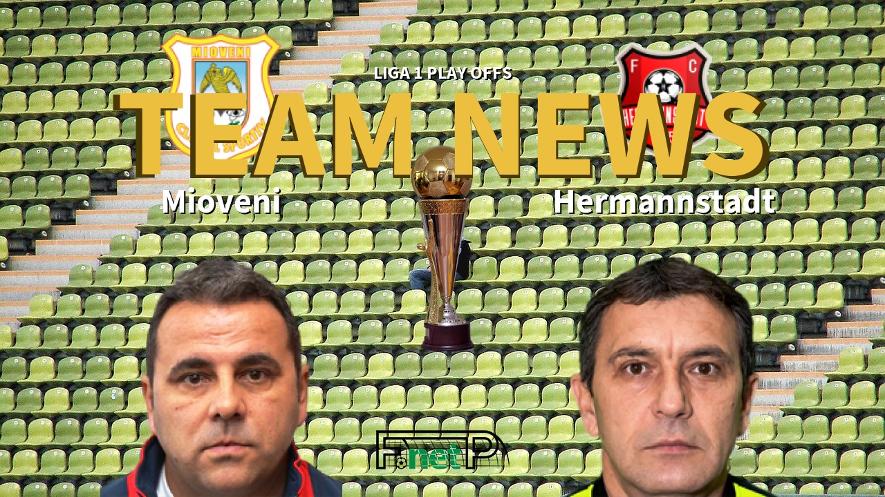 Liga 1 Play Offs News: Mioveni vs Hermannstadt Confirmed Line-ups