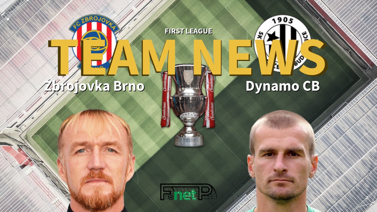 First League News: FC Brno vs Dynamo České Budějovice Confirmed Line-ups