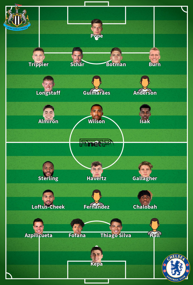 Chelsea v Newcastle United Predicted Lineups 28-05-2023