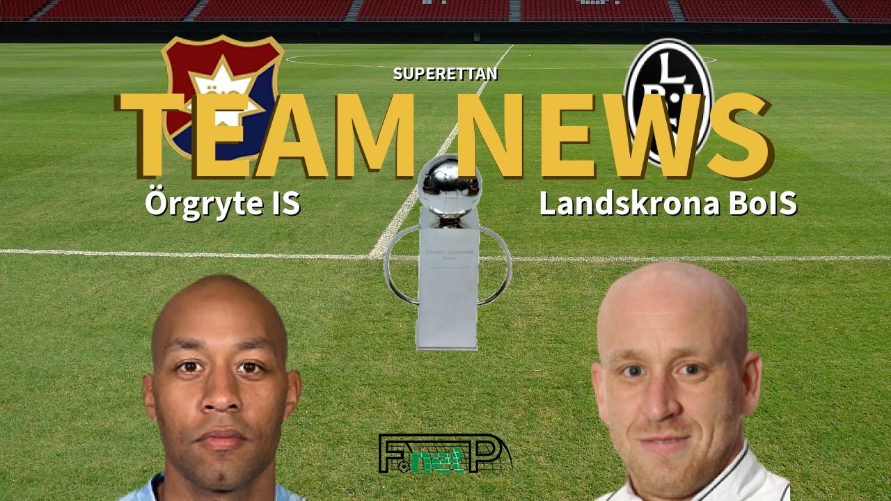 Superettan News: Orgryte vs Landskrona BoIS Confirmed Line-ups