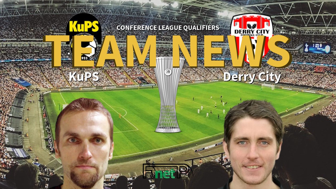 Conference League Qualifiers News: KuPS vs Derry City Confirmed Line-ups