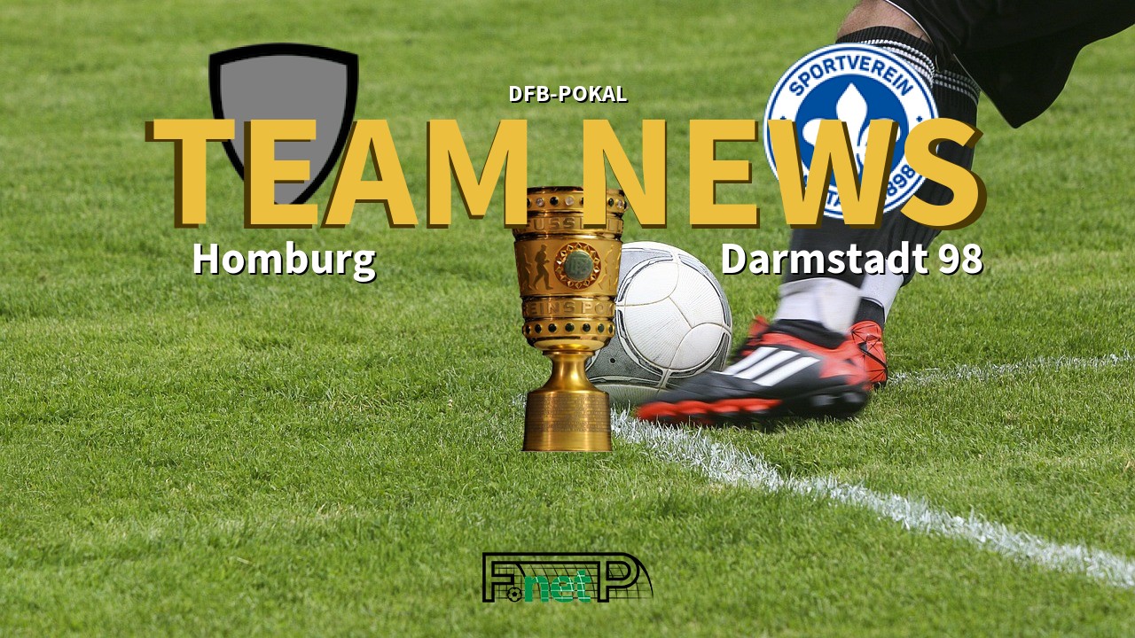 DFB-Pokal News: Homburg vs Darmstadt Confirmed Line-ups