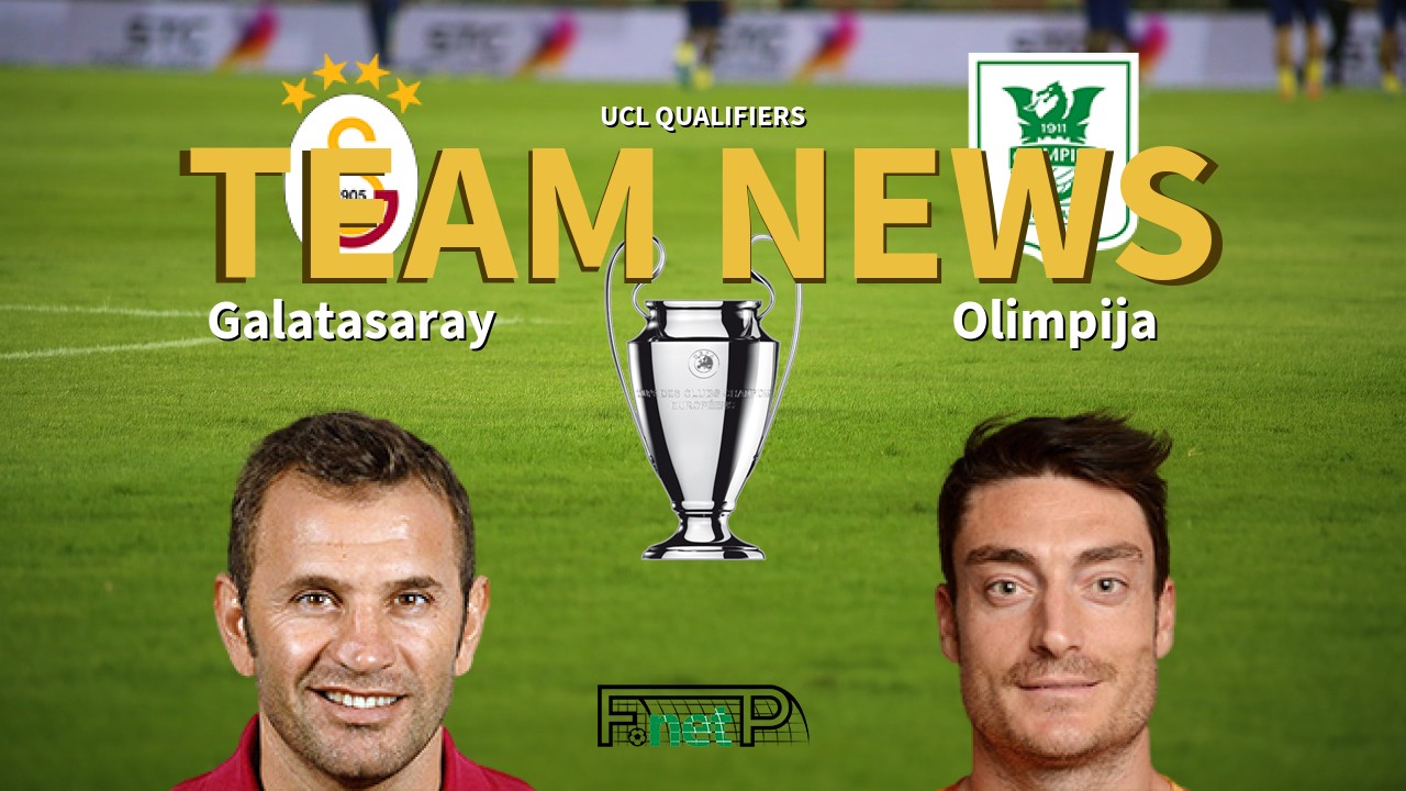 UCL Qualifiers News: Galatasaray vs Olimpija Ljubljana Confirmed Line-ups
