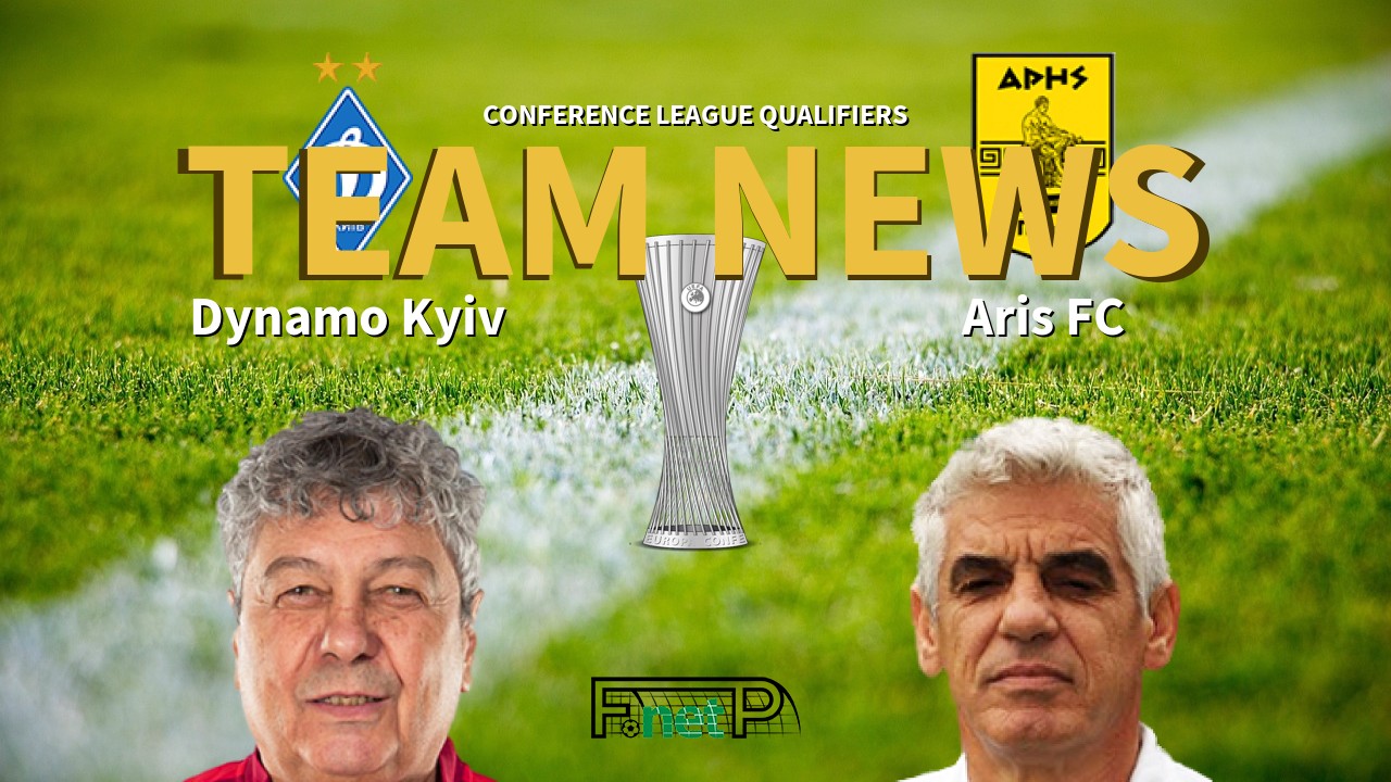 Conference League Qualifiers News: Dynamo Kyiv vs Aris FC Confirmed Line-ups