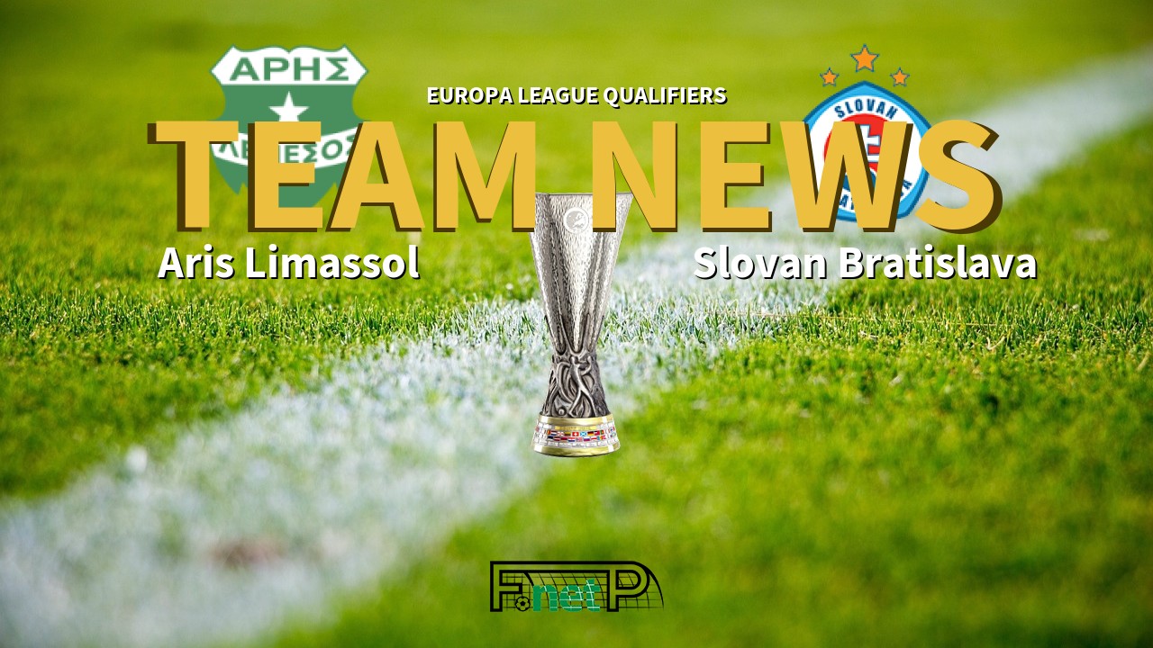 Europa League Qualifiers News: Aris Limassol vs Slovan Bratislava Confirmed Line-ups
